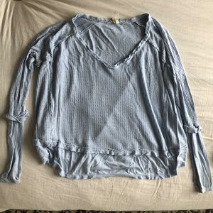 Free People Waffle Top